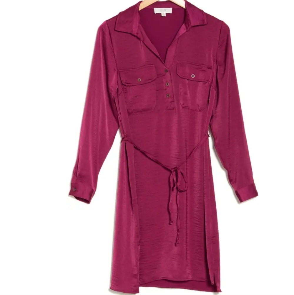 SATIN Shirt dress by Lucky Brand